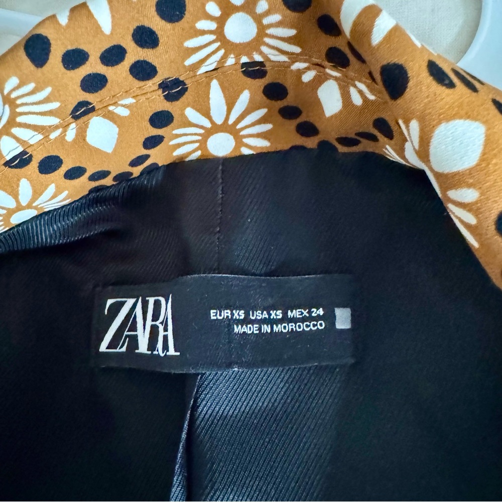 Zara Patterned Geometric Jacket Pants Set Xs - image 7